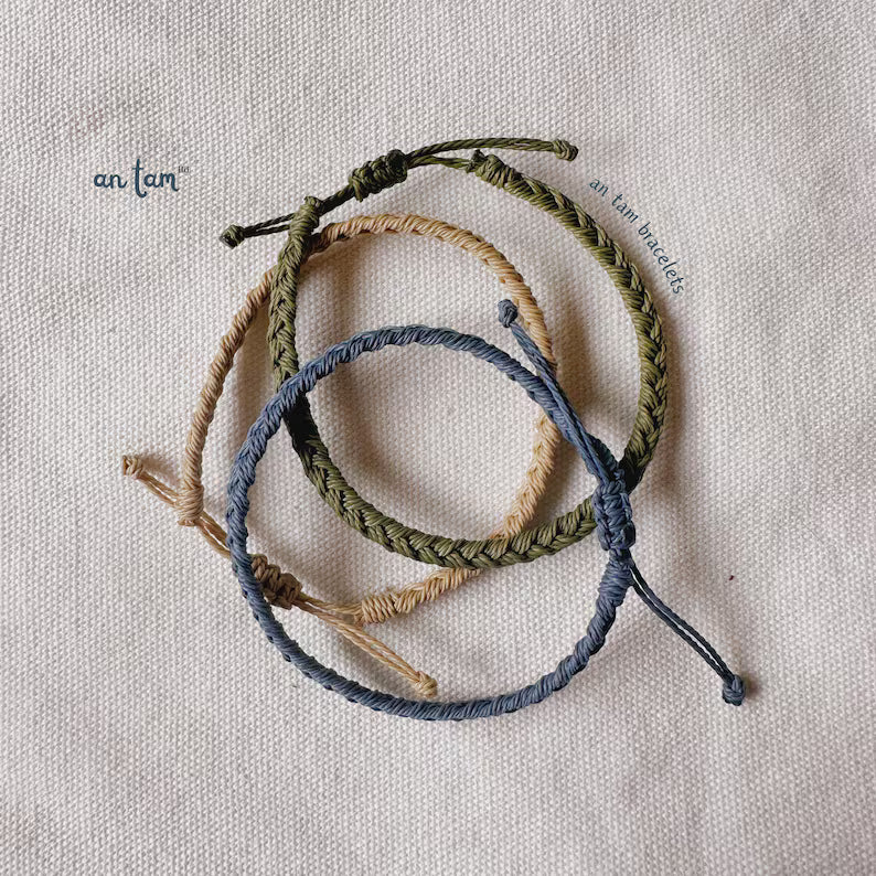 Adjustable Wax Cord Bracelet  Braided Bracelet  Festival Unisex Bracelet Friendship Bracelet
